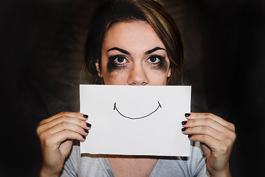 person who is potentially struggling with mental issues